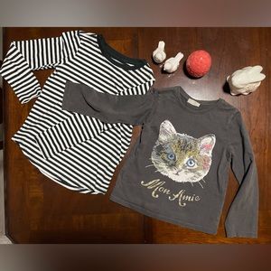 Bundle two long sleeve t-shirts EUC size 5-6/6-6X